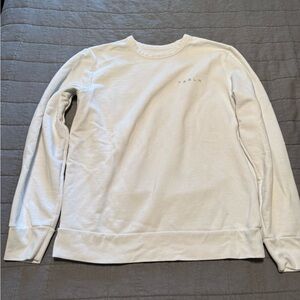 Tesla white Crewneck Sweatshirt